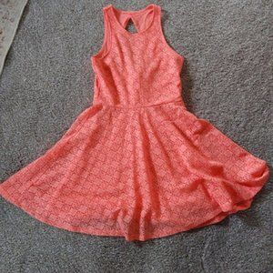 Peach Aeropostale Fit and Flare Dress XS